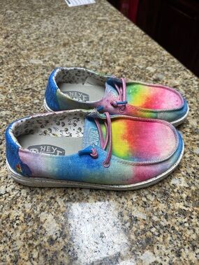 Hey Dude Kids Rainbow Tie-Dye Canvas